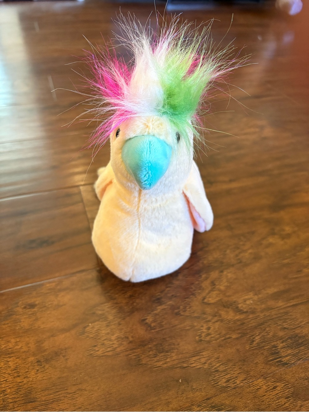 8in Ty bird named Pompom, great condition
